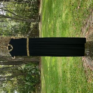 Vintage long dress black